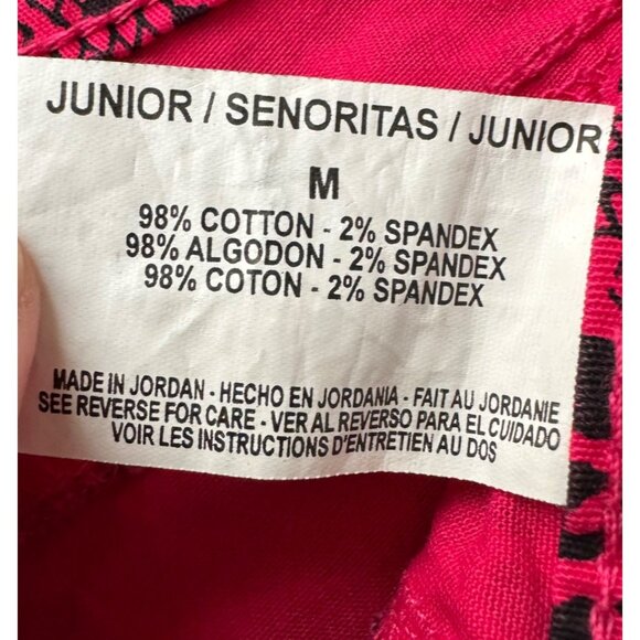 Glo Oralie Low Rise Jegging Juniors Medium Pink Floral Cheetah Print Vintage Y2k - Picture 6 of 10